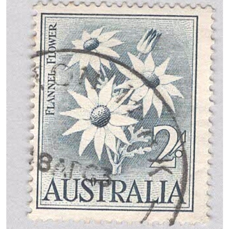 Australia Flowers Gray 2  Used (BP90038)