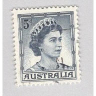 Australia QE 2 blue 5  Used (BP90039)