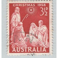Australia Christmas 1958 nativity  Used (BP90041)