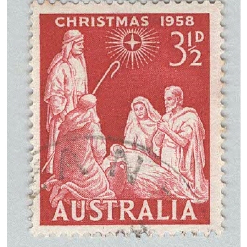 Australia Christmas 1958 nativity  Used (BP90041)