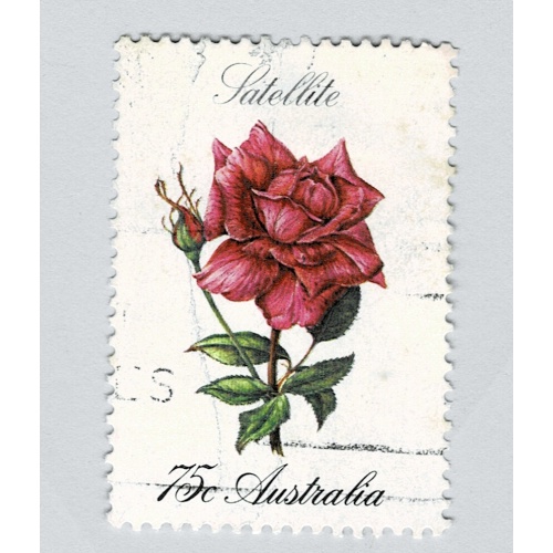 Australia Flower rose red  Used (BP90208)