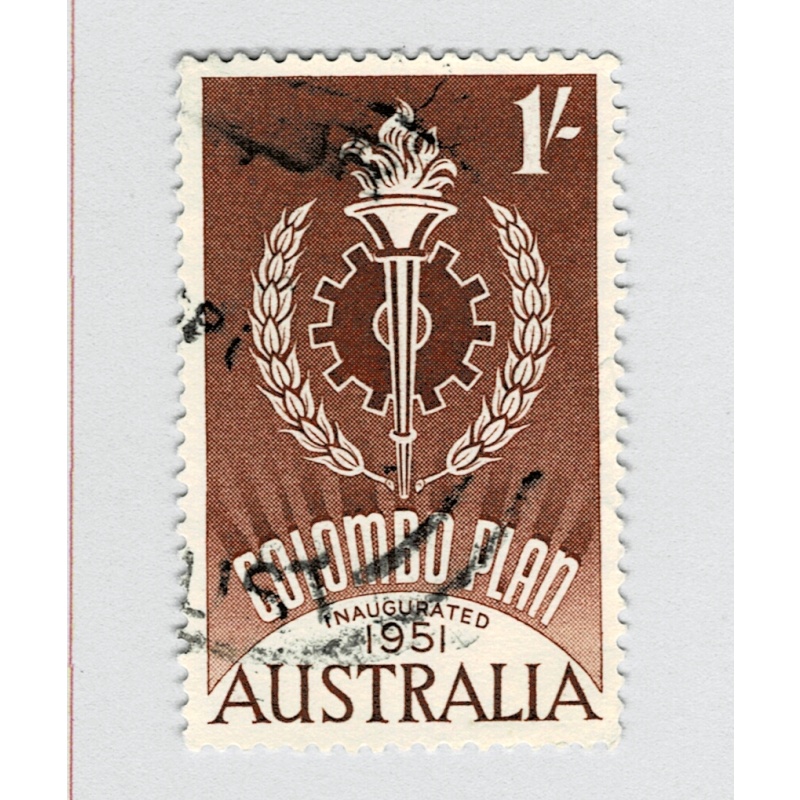 Australia Rotary 1 red  Used (BP90220)