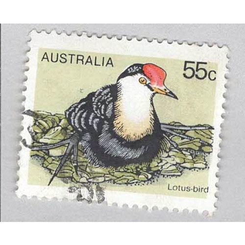 Australia Lotus bird green 55  Used (BP90303)