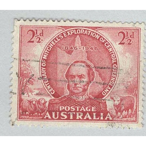 Australia Mitchell's exploration Red 2 1/2  Used (BP90305)