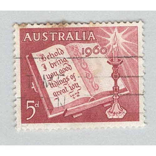 Australia Christmas 1960 red 5  Used (BP90310)