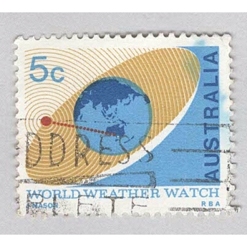 Australia Earth weather watch blue 5  Used (BP90319)