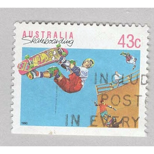 Australia Skateboarding blue 43  Used (BP90324)