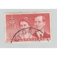 Australia Used Royal visit with royal Couple  red   (BP90412)