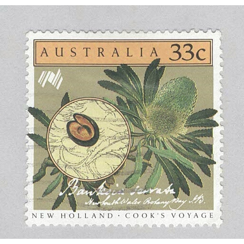 Australia  Used Flowers green 33   (BP90512)