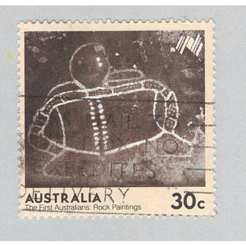Australia  Used More rock paintings 30 brown   (BP90516)