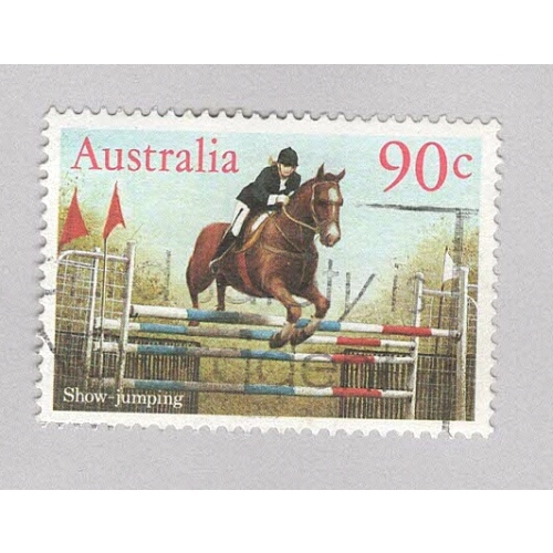 Australia Used Horse equestrian high jumping   (BP90607)