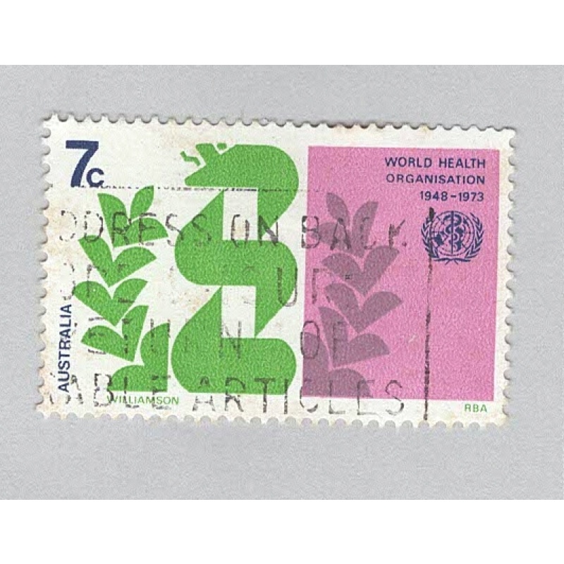 Australia Used World Health Organization 1973   (BP90623)