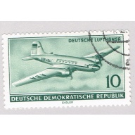 Germany The airplane green 10 Used (BP90801)