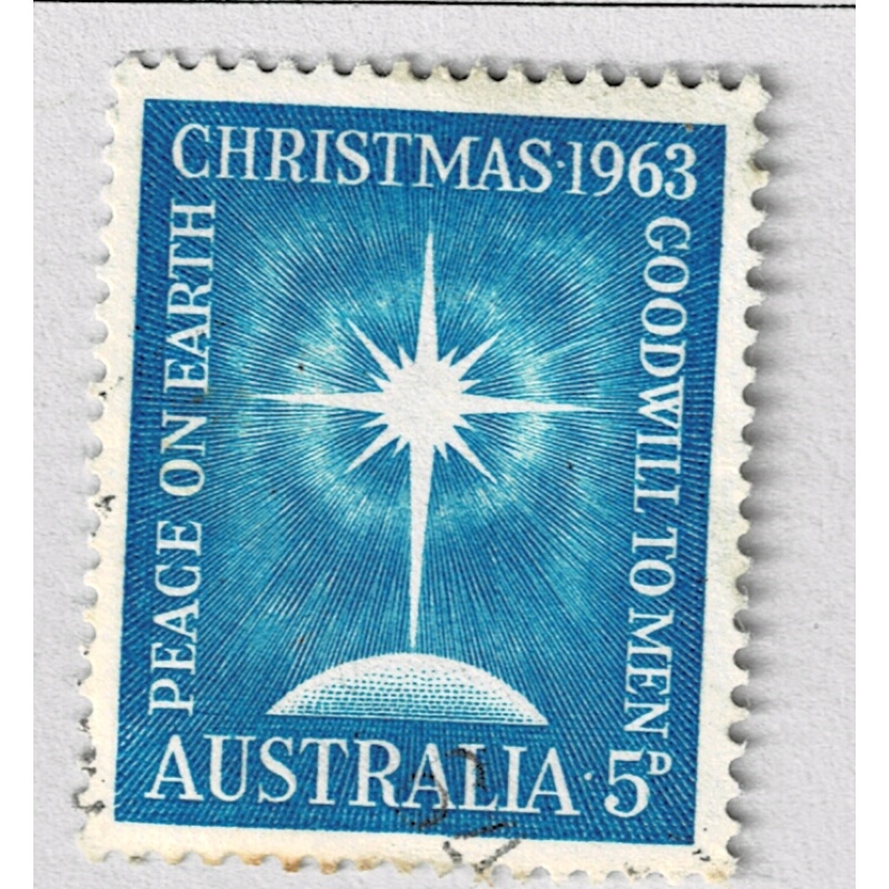 Australia Christmas 1963 blue 5 Used (BP90902)