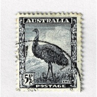 Australia Bird Emu green 5  Used (BP90903)