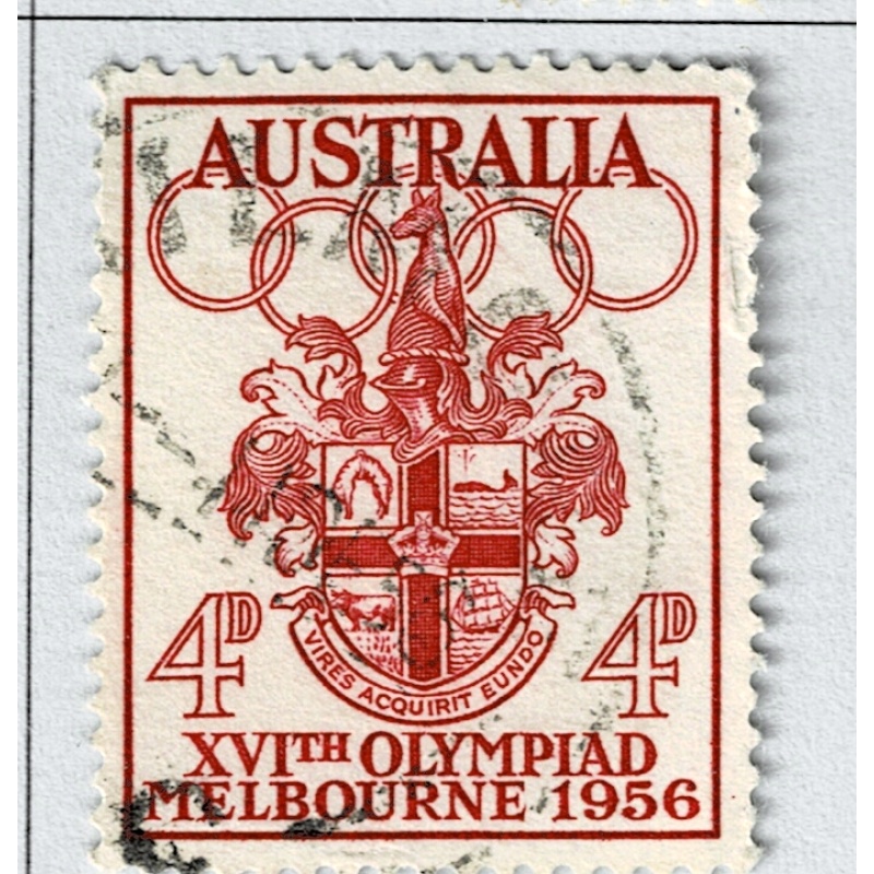 Australia Olympics 1956 red 4 Used (BP90908)