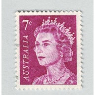 Australia QE 2 purple 7 Used (BP90918)