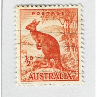 Australia Kangaroo orange 1/2 Used (BP90924)