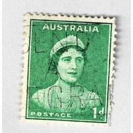 Australia Woman green one Used (BP90926)