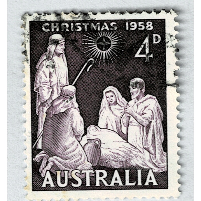 Australia Christmas 1958 Violet 4 Used (BP90929)