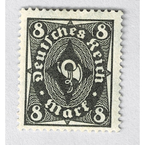 Germany 190 Post horn olive green 1921MLH (BP90931)