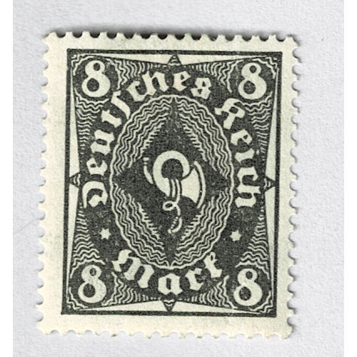 Germany 190 Post horn olive green 1921MLH (BP90932)