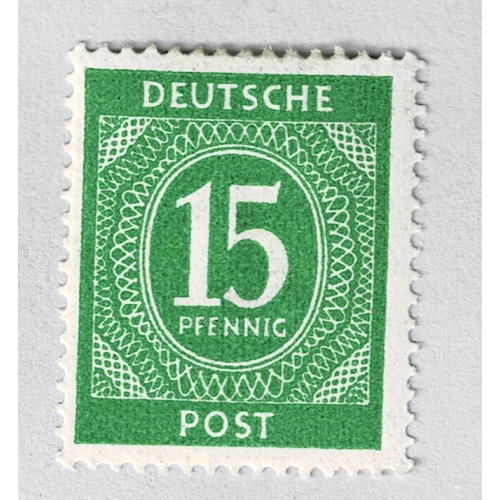 Germany 541 numeral 15 green 1946 MLH (BP90937)