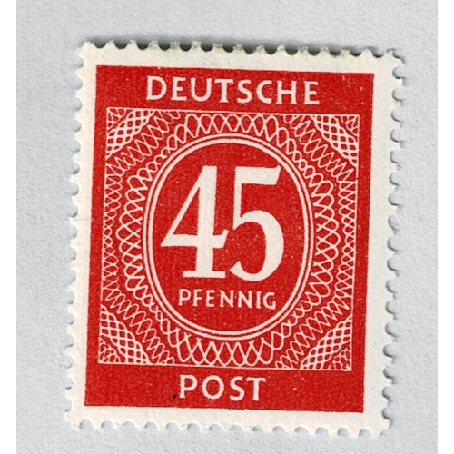 Germany 550 numeral 45 red 1946 MLH (BP90938)