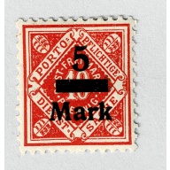 Germany Wurttenburg O64 Surcharged 5 MLH (BP91003)