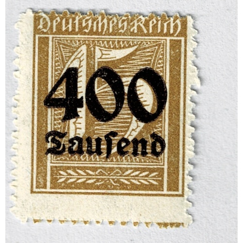 Germany 273 overprint 400 on 15 MNH (BP91027)