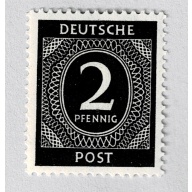 Germany 531 2pf 1st Allied Control Council Issue MNH (BP91031)