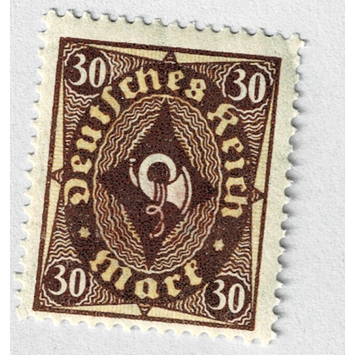 Germany Posthorn brown 30 MLH (BP91102)