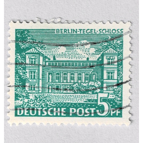 Germany Building green 5 Used (BP91121)
