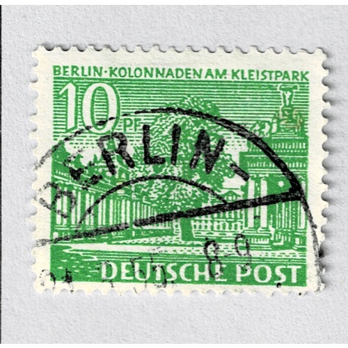 Germany Scene green 10 Used (BP91125)