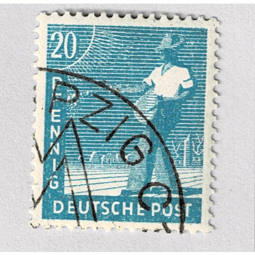 Germany Sower blue 20 Used (BP91126)