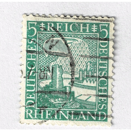 Germany Tower green 5 Used (BP91127)