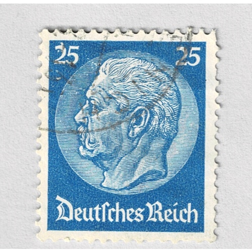 Germany von hindenburg blue 25 Used (BP91129)
