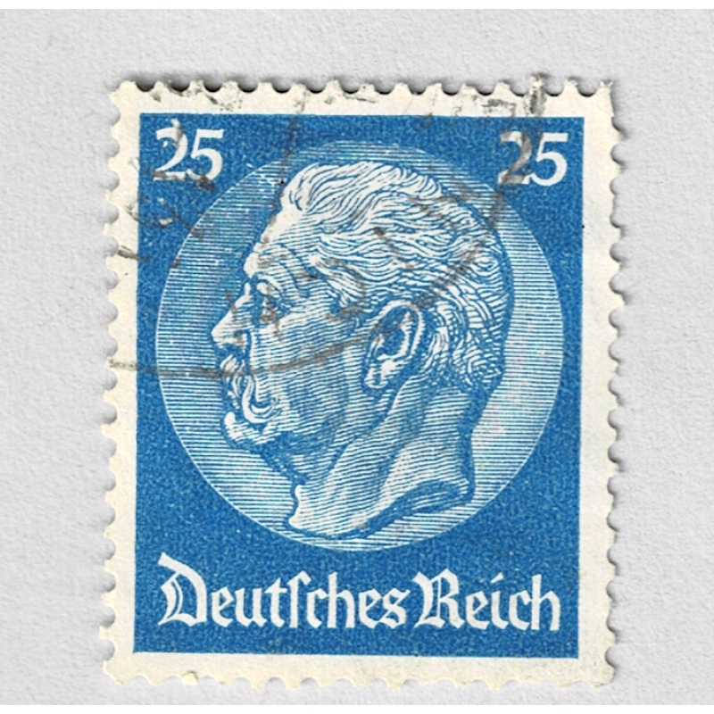 Germany von hindenburg blue 25 Used (BP91129)