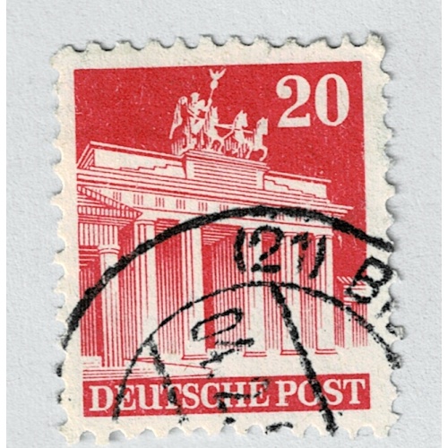 Germany Brandenburg gate red 20 Used (BP91135)