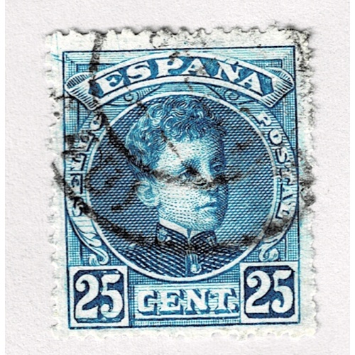 Spain Queen blue 25 Used (BP91136)