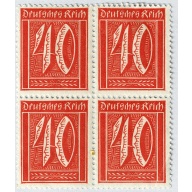 Germany Numeral 40 orange MNH blk 4 (BP91209)