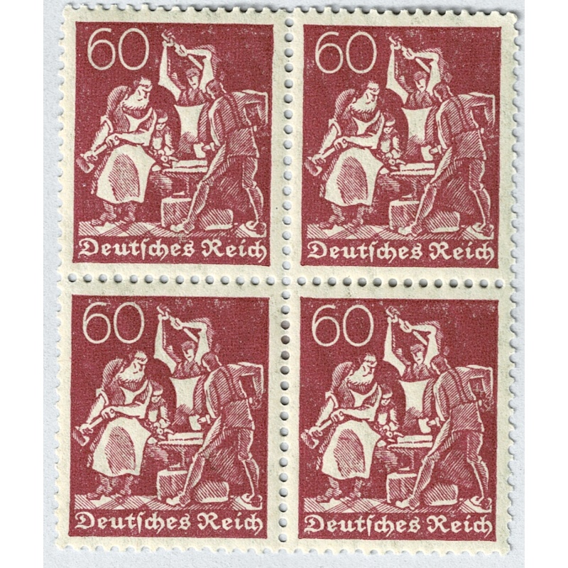 Germany Workers Violet 60 MNH blk 4 (BP91210)