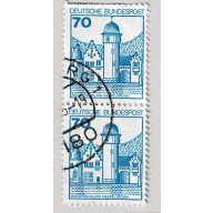 Germany Silo or tower blue 70 Used V Pair (BP91211)