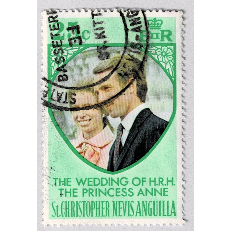 St. Christopher Nevis Anguilla Wedding of Princess Anne Used (BP91213)