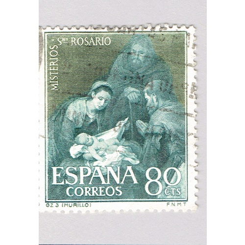 Spain Nativity blue 80 Used (BP91306)