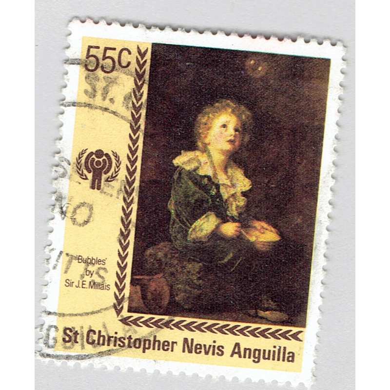 St Kitts Nevis Anguilla Army red 4 Used (BP91321)