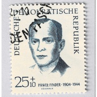 Germany DDR Man blue semi postal Used (BP91416)