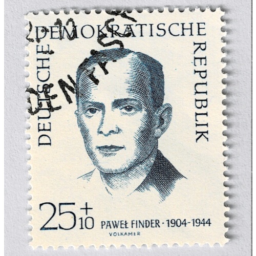 Germany DDR Man blue semi postal Used (BP91416)