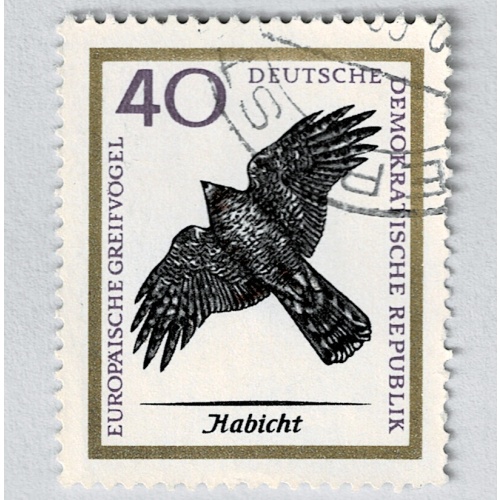 Germany DDR Bird black 40 Used (BP91423)