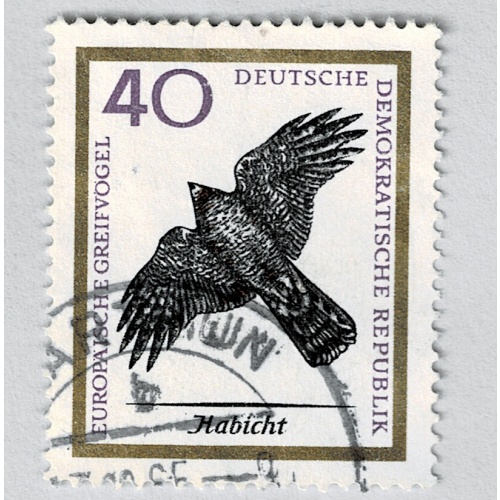 Germany DDR Bird black 40 Used (BP91424)